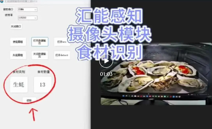 Video! Demonstration video of food ingredient recognition using Villon Sense perception camera module