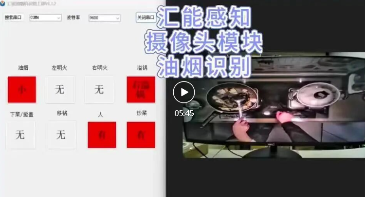 Video! Oil Fume Identification Demo of Huineng Sensing Camera Module